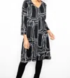 Liv By Habitat Tencel Zip Front Dress In Black In Blue