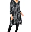 Liv By Habitat Tencel Zip Front Dress In Black In Black