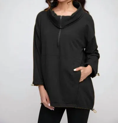 Liv By Habitat Toggle Zip Pullover In Black