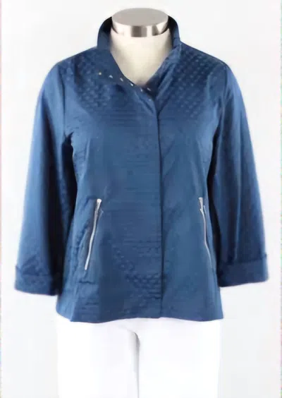 Liv By Habitat Urban Jacket In Polka Dot Parachute Fabric In Navy In Blue