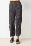 Liv By Habitat Vintage Stripe Ankle Pant In Black Stripe