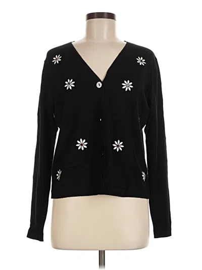 Pre-owned Liv Cardigan Sweater In Black