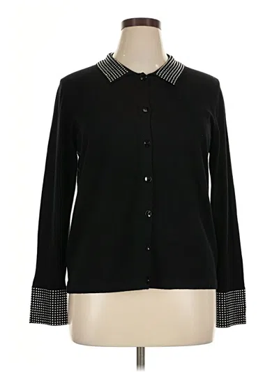 Pre-owned Liv Cardigan Sweater In Black