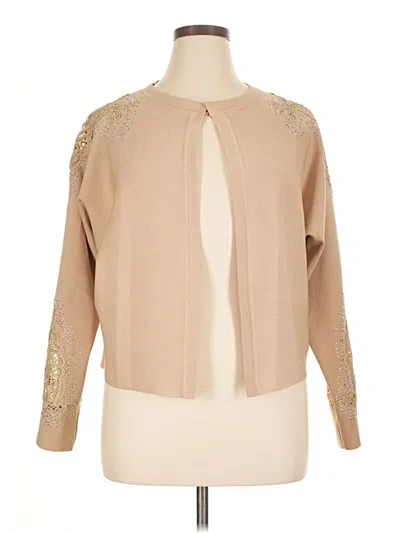 Pre-owned Liv Cardigan Sweater In Brown