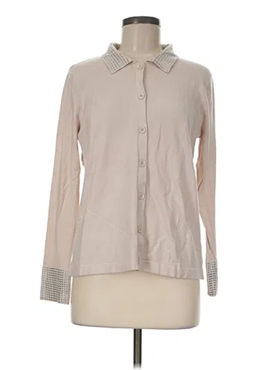 Pre-owned Liv Cardigan Sweater In Tan