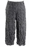 Liv Easy Crop Stripe Pant In Black/white In Black