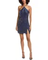 Liv Foster Beaded Cocktail Dress In Multi