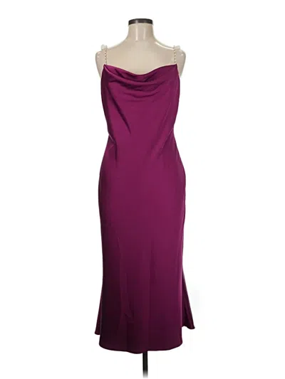 Pre-owned Liv Foster Cocktail Dress In Burgundy