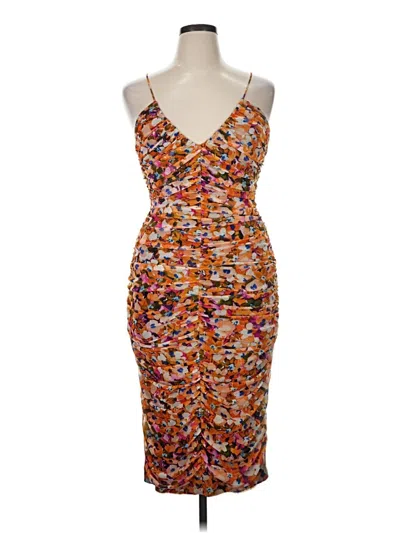 Pre-owned Liv Foster Cocktail Dress In Orange
