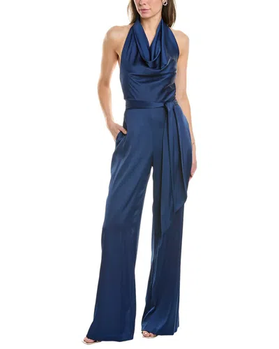 Liv Foster Cowl Neck Jumpsuit In Blue