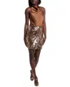 Liv Foster Halter Sequin Mini Dress In Purple