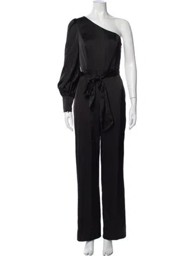 Pre-owned Liv Foster One-shoulder Jumpsuit In Blue