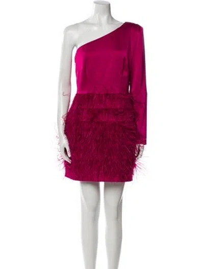 Pre-owned Liv Foster One-shoulder Mini Dress W/ Tags In Pink