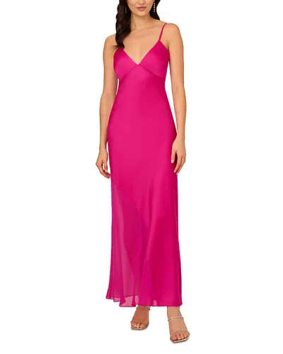 Liv Foster Satin A Line Dress In Pink