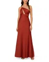 Liv Foster Cutout One-shoulder Gown In Spice