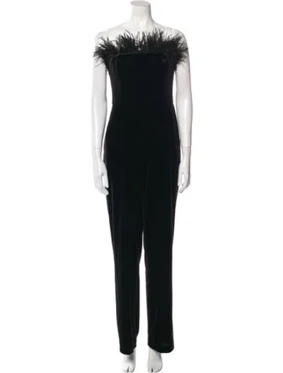 Pre-owned Liv Foster Strapless Jumpsuit In Black
