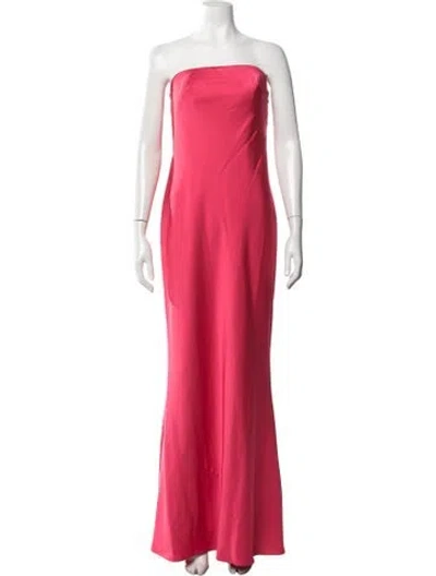 Pre-owned Liv Foster Strapless Long Dress W/ Tags In Pink