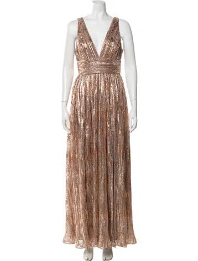 Pre-owned Liv Foster V-neck Long Dress