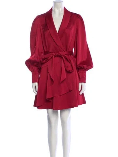 Pre-owned Liv Foster V-neck Mini Dress In Pink