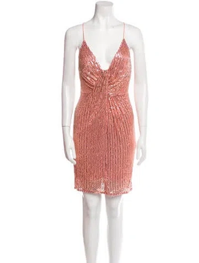 Pre-owned Liv Foster V-neck Mini Dress W/ Tags In Neutral