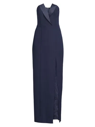 Liv Foster Women's Crepe Strapless Column Gown In Twilight