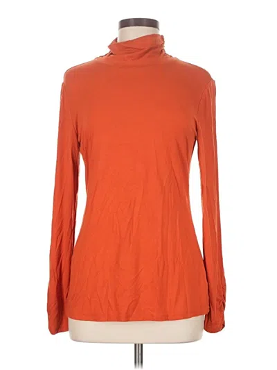 Pre-owned Liv Long Sleeve Turtleneck In Orange