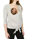 Liv Maternity Long-sleeve Babywearing Top In Light Gray In Multi