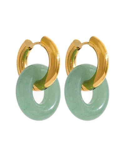 Liv Oliver 18k 15.75 Ct. Tw. Jade Earrings In Gold