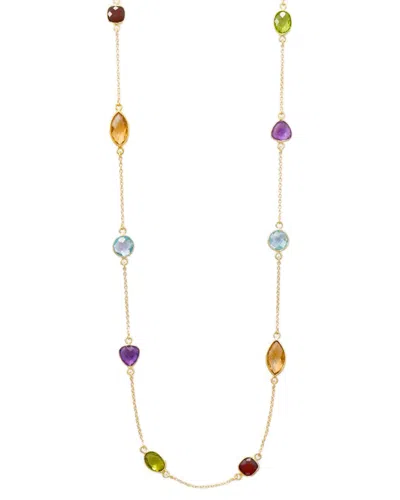 Liv Oliver 18k 60.00 Ct. Tw. Gemstone Necklace In Multi