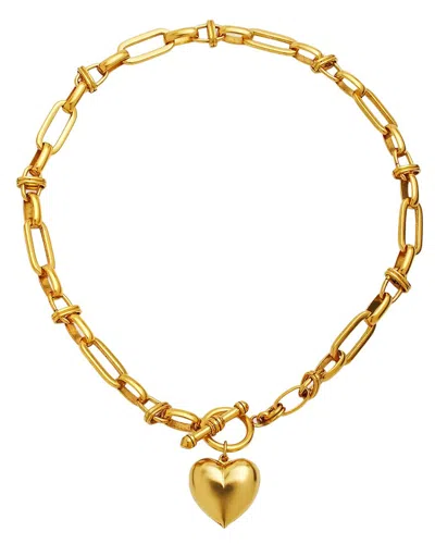 Liv Oliver 18k Cz Charm Necklace In Gold