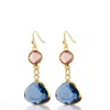 Liv Oliver 18k Drop Earrings In Blue