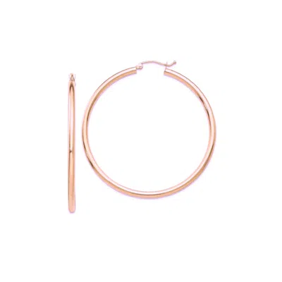 Liv Oliver 18k Gold Hoop Earrings In Pink