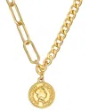 Liv Oliver 18k Plated 0.55 Ct. Tw. Gemstone Tapered Necklace In Gold