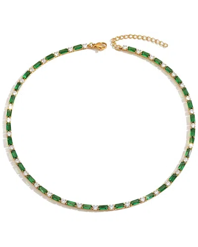 Liv Oliver 18k Plated 12.90 Ct. Tw. Quartz Necklace In Multi
