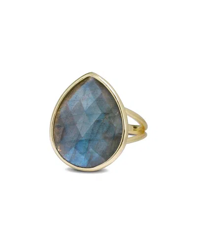 Liv Oliver 18k Plated 14.47 Ct. Tw. Labradorite Ring