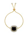Liv Oliver 18k Plated 1.50 Ct. Tw. Garnet Matte Finish Bangle Bracelet In Gold