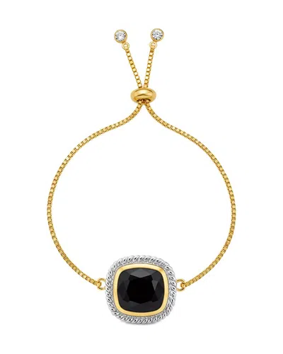 Liv Oliver 18k Plated 1.50 Ct. Tw. Garnet Matte Finish Bangle Bracelet In Gold