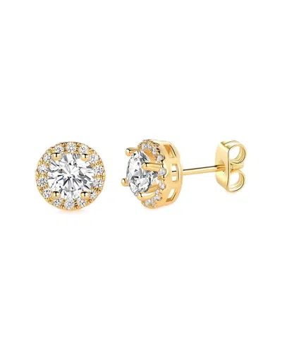 Liv Oliver 18k Plated 18.75 Ct. Tw. Turquoise Drop Earrings In Gold