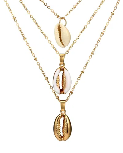 Liv Oliver 18k Plated 28.75 Ct. Tw. Onyx & 6mm Pearl Two-tone Oval Necklace In Gold