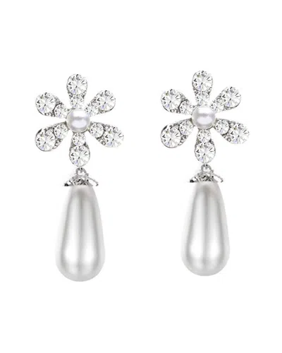 Liv Oliver 18k Plated 3-4mm, 12-14mm Pearl Earrings In Metallic