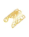 Liv Oliver 18k Plated 35.00 Ct. Tw. Blue Agate Cz Heart Charm Bracelet In Gold