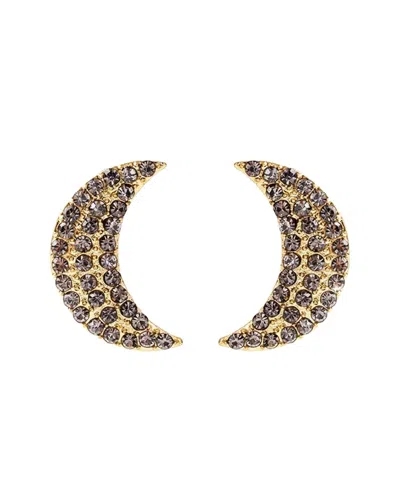 Liv Oliver 18k Plated 5.75 Ct. Tw. Quartz Earrings In Transparent