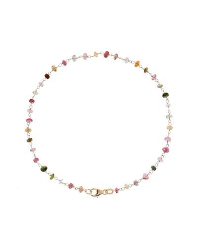 Liv Oliver 18k Plated 7.75 Ct. Tw. Tourmaline Bracelet In Multi