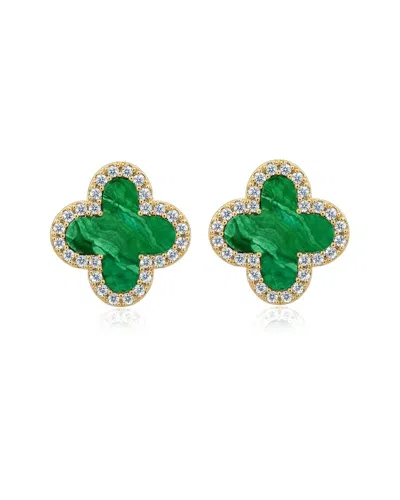 Liv Oliver 18k Plated Cz Earrings In No Color