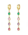 Liv Oliver 18k Plated Cz Earrings