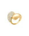 Liv Oliver 18k Plated Cz Modern Ring