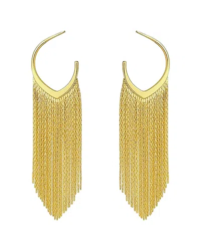 Liv Oliver 18k Plated Earrings In Blue