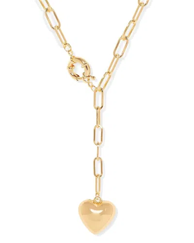 Liv Oliver 18k Plated Lariat Necklace In Gold
