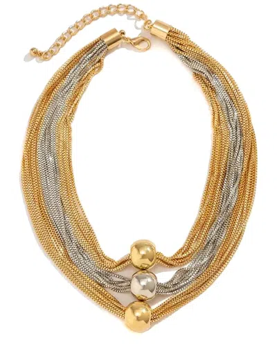 Liv Oliver 18k Plated Layer Necklace In Gold