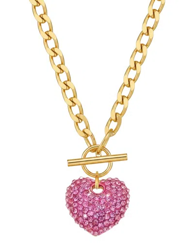 Liv Oliver 18k Plated Necklace In Orange